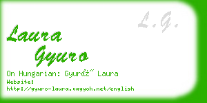 laura gyuro business card